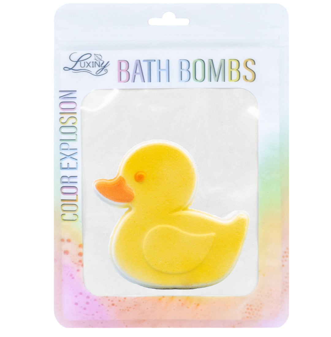 Luxiny Products - Luxurious Bath and Body - Wholesale Bath Bomb/Fizz - Duck Bath Bomb | Hand-Painted Rainbow Fizz | Colorful Bath4