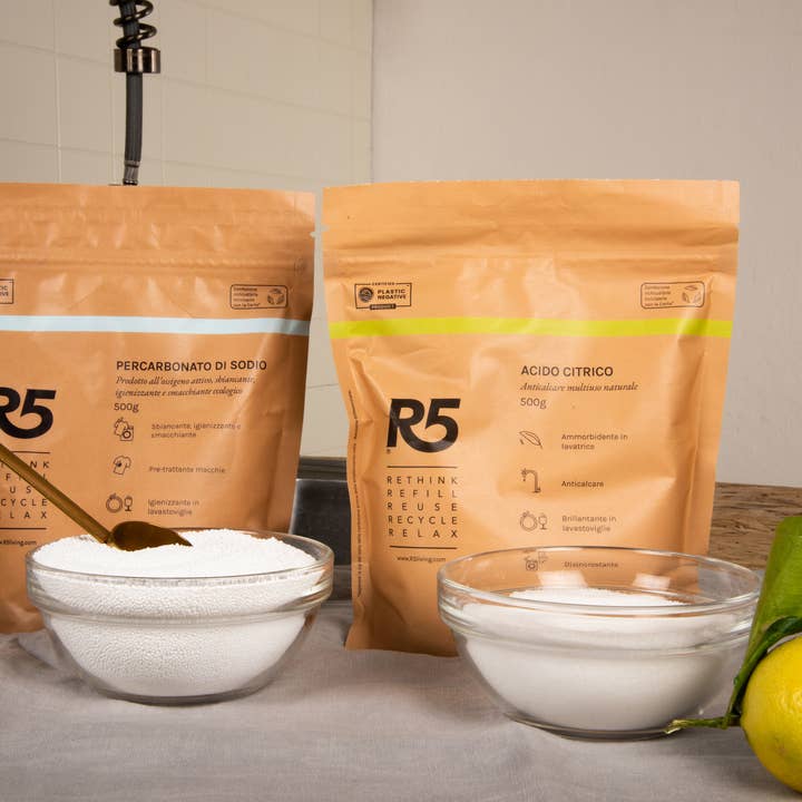 R5 - Vendita all'ingrosso Detersivo per i piatti - Percarbonato di Sodio in Polvere - Smacchiante e sbiancante