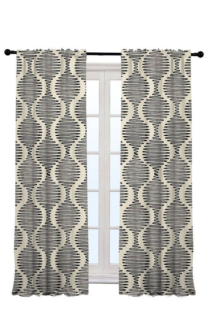 Bes Home Design - Venta al por mayor Cortinas - Juego de 2 paneles de cortina Boho Home Decor de tamaño personalizado1