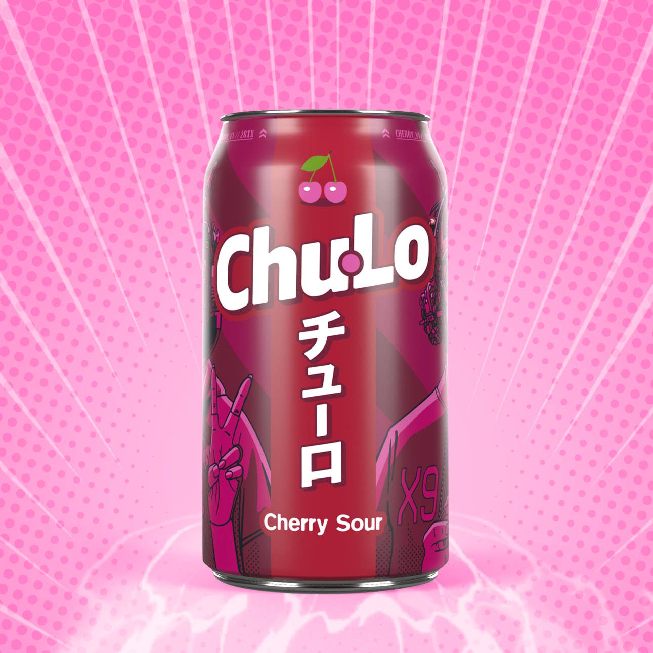 Chu Lo Drinks – Engroshandel Sodavand/kulsyreholdige drikkevarer – Chu Lo Cherry Sour med mørk kirsebærsmag1
