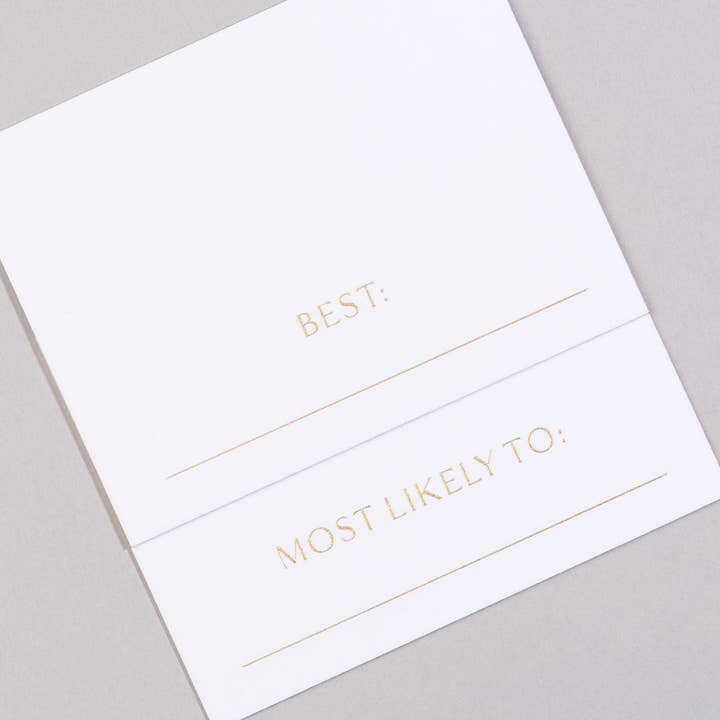 Dear Annabelle – wholesale Place card / place holder – Superlatives Place Cards