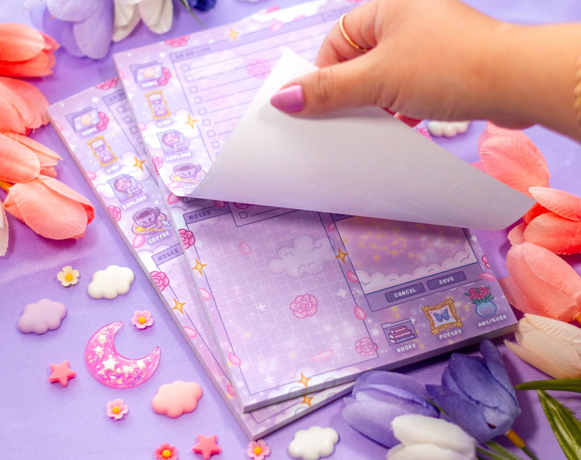 Unicorn Eclipse - Wholesale Planner - Pastel Academia Daily Planner Pad1