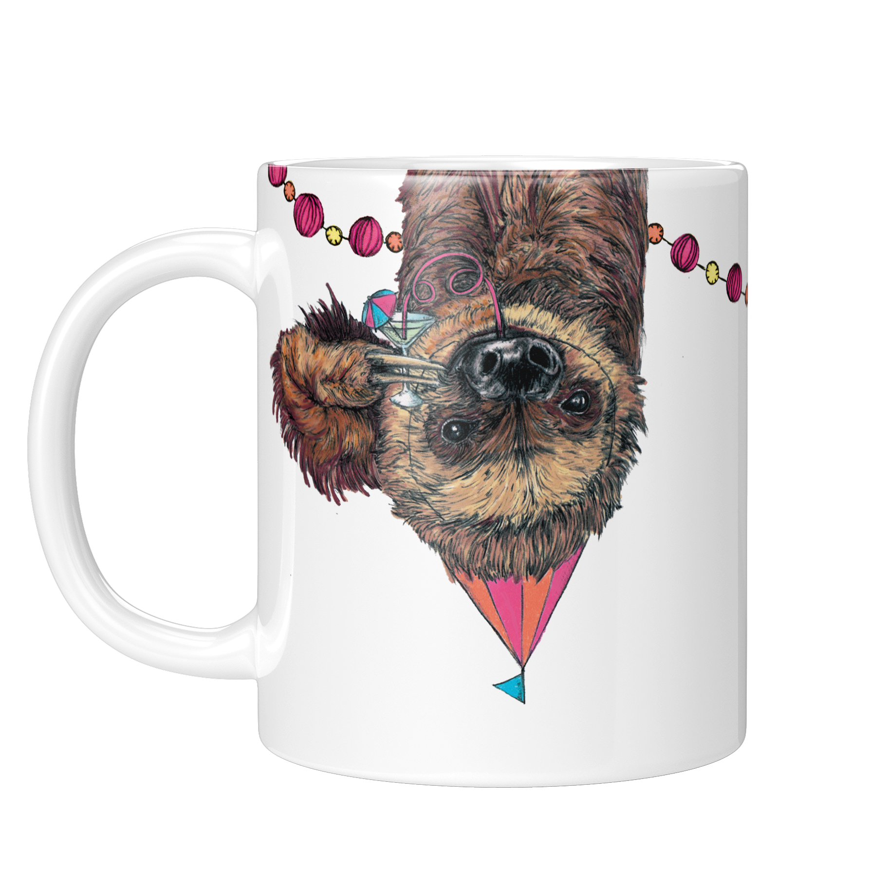 Fawn & Thistle Ltd (US Duties Paid) - Wholesale Coffee Mug - Party Sloth Mug | Animal Coffee Mug | Sloth Gift | Mug1