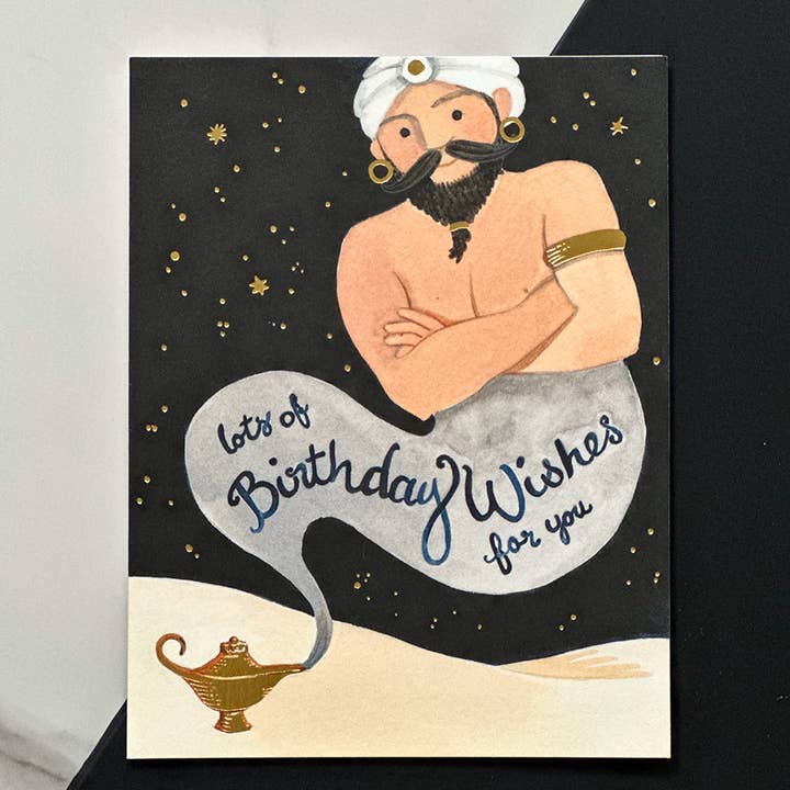 JooJoo Paper - Wholesale Birthday Card - Genie Birthday Greeting Card1