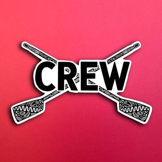 Crew Sticker (WATERPROOF) for wholesale by Zenspire Designs