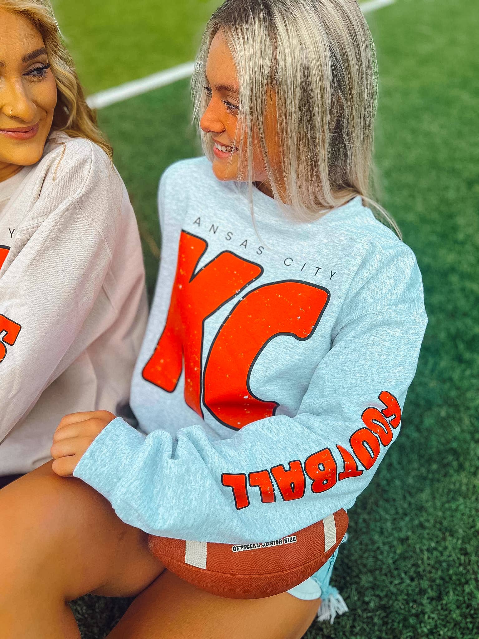 Country Charm Wholesale - Wholesale Graphic Sweatshirt - Unisex - Kansas City KC + Football sleeve7
