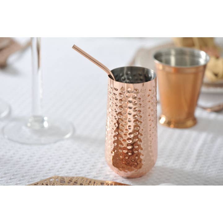 AULICA - Wholesale Cocktail/Liquor Glass - Cocktail glass with copper straw1
