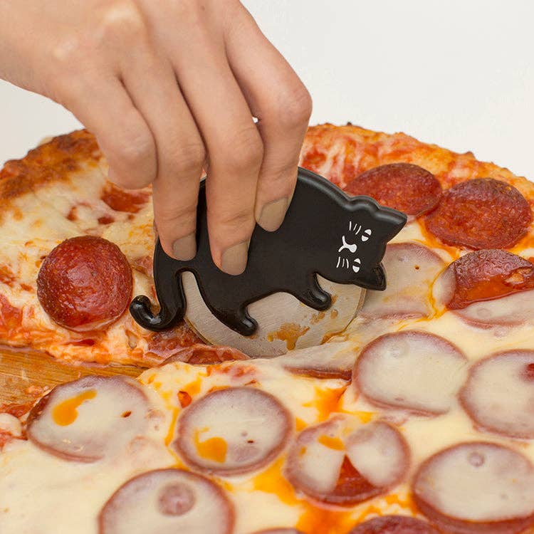 Kikkerland Design Inc - Wholesale Pizza Wheel - Cat Lovers Pizza Cutter2