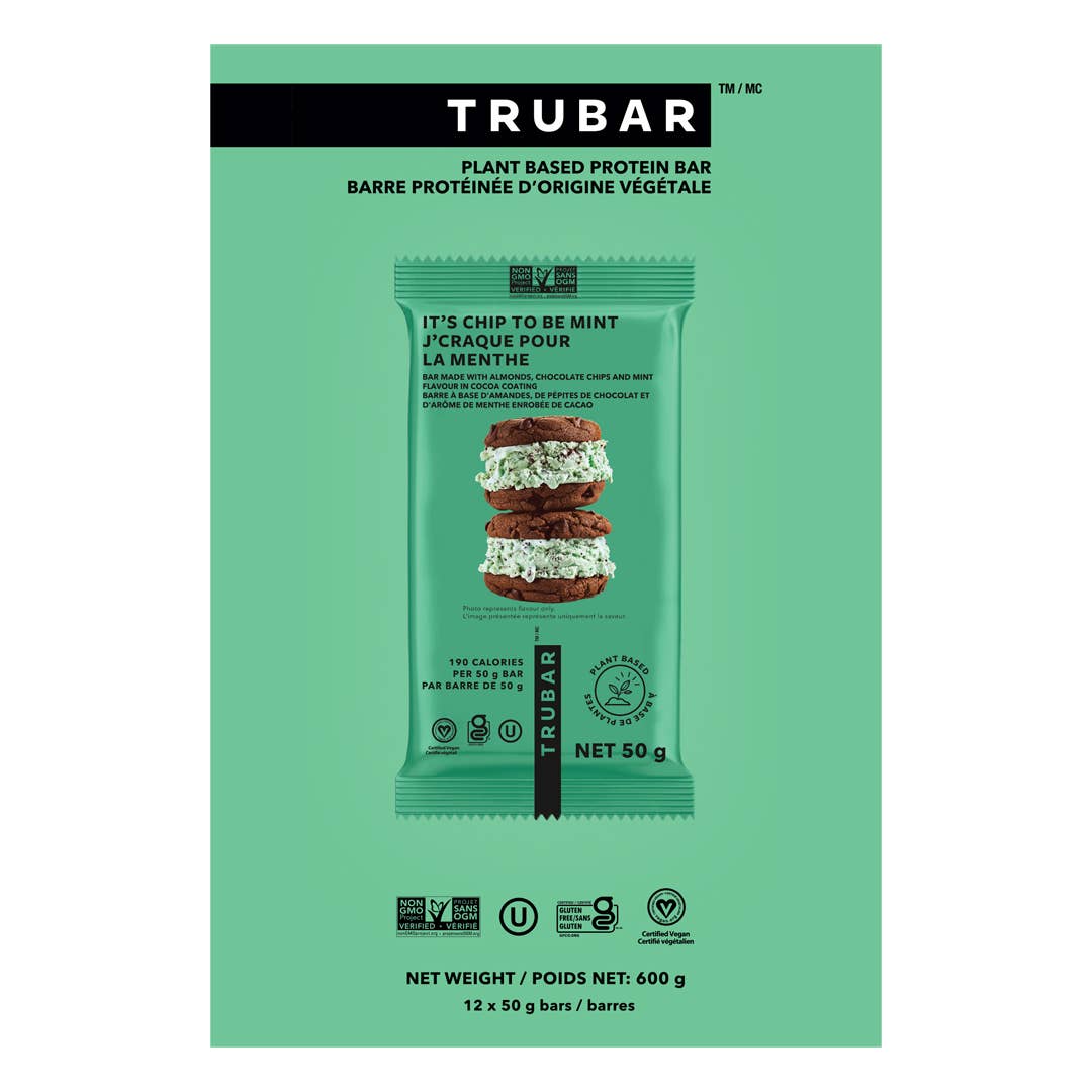 TRUBAR - Wholesale Snack Bar - TRUBAR It's Mint to Be Chip 12 Count1