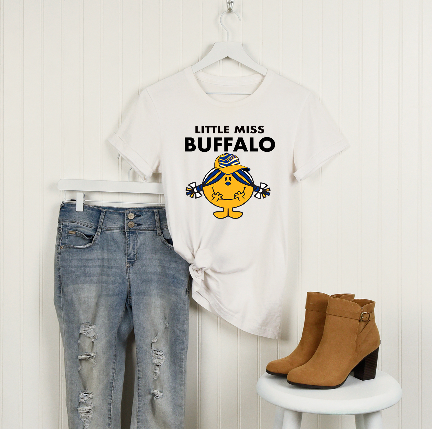 Into The Desert - Wholesale T-Shirt (Graphic) - Women's - Little Miss Buffalo Hockey Unisex T-shirt - Sabres0
