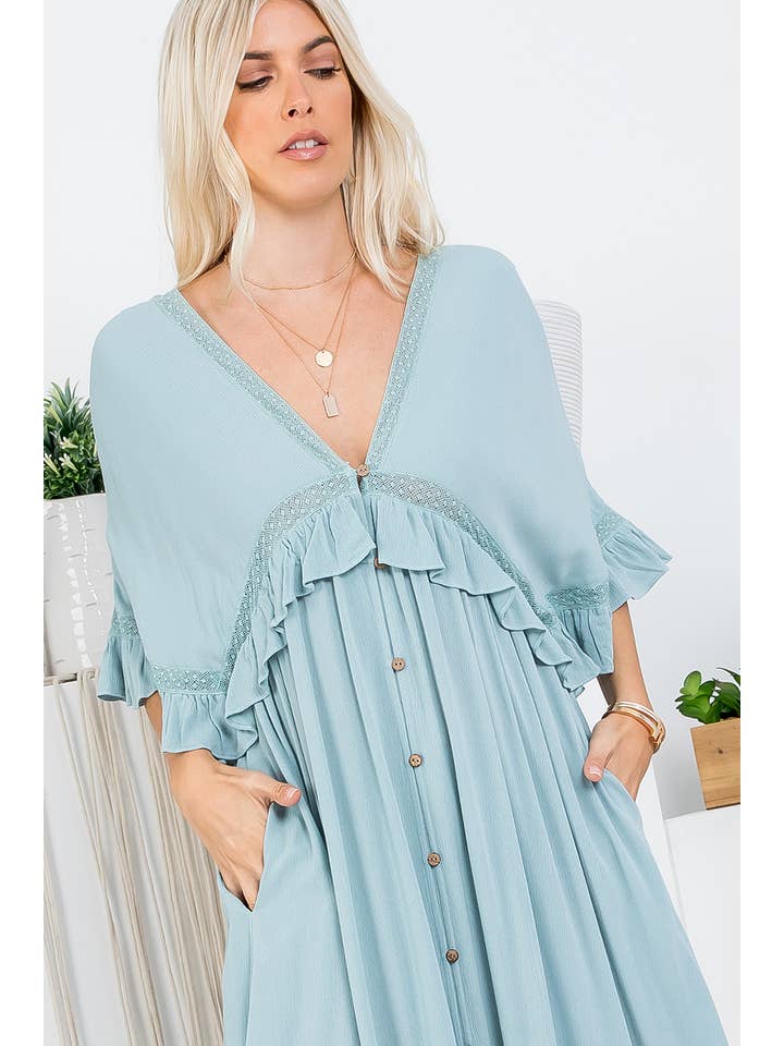 Sweet Lovely by Jen - Vente Cache-maillot – femme - ROBE CACHE-CŒUR MAXI33