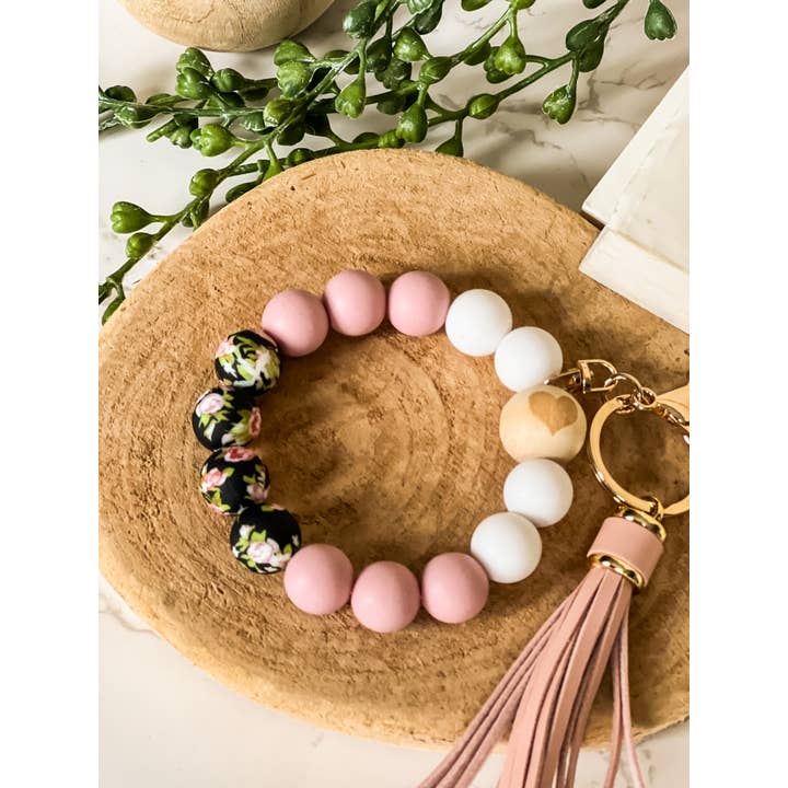 The Inspiration Haven - Wholesale Keychain - Women's - Silicone Beaded Wristlet Keychain Full Set (60 keychains)