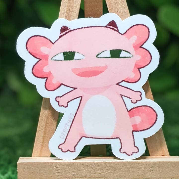 Anyalotl Sticker for wholesale by Derptiles