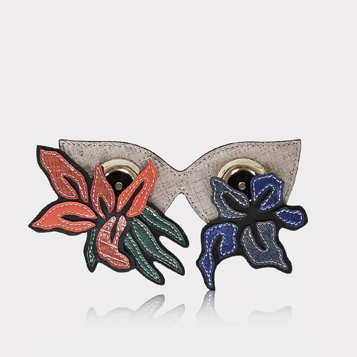 Bag Accessory- Detachable Mask- Handcrafted Colorful Flowers for wholesale by WANACCESSORY