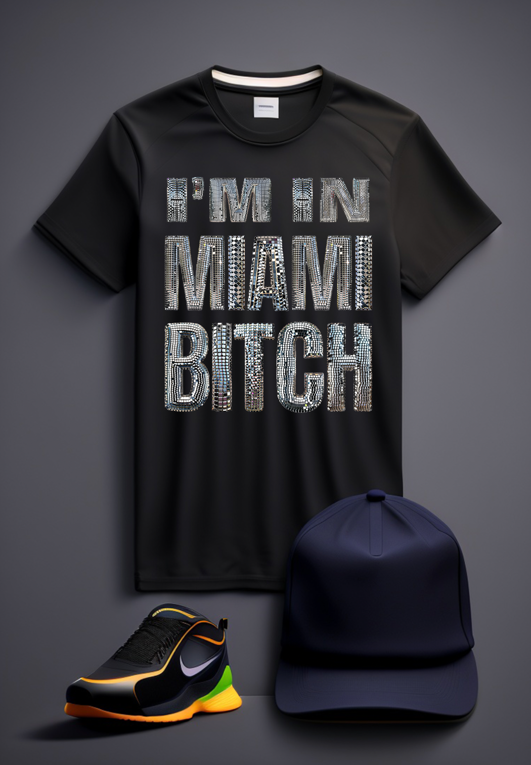 Grooveman Music - Vente T-shirt à imprimés – unisexe - T-shirts I'm in Miami Bitch Mirror | Grooveman Music5