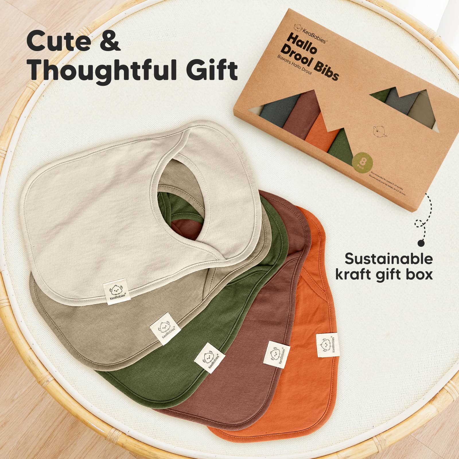 Animaux de compagnie et pattes KeaBabies Lot de 8 bavoirs Hallo Drool en vente sur Faire8