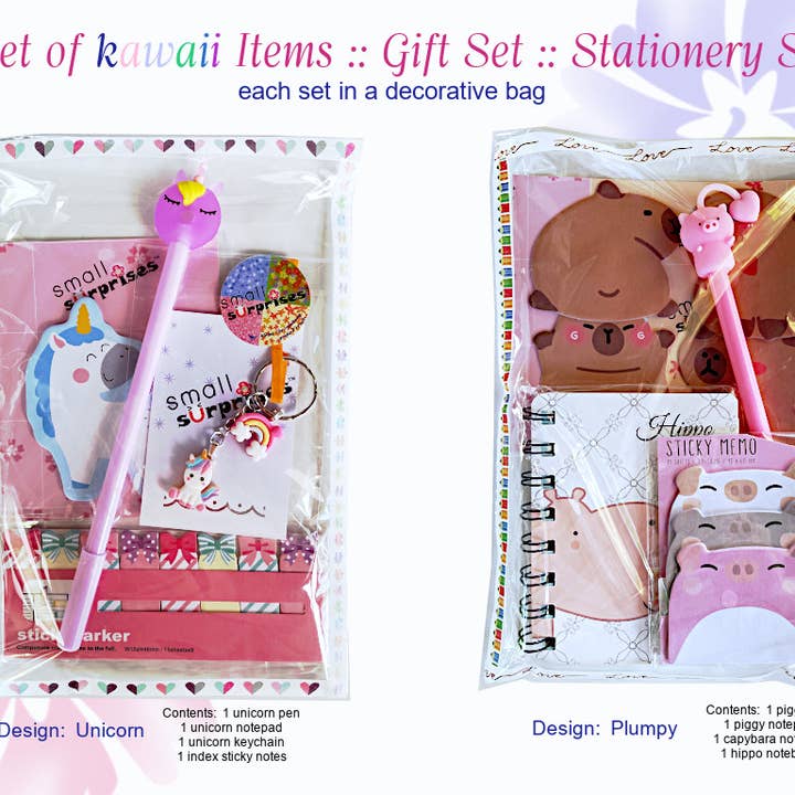 Especially Selected Trading eK - Wholesale Stationery/Notecard Set - 4pc- cute Stationery Sets kawaii Giftset for girls4
