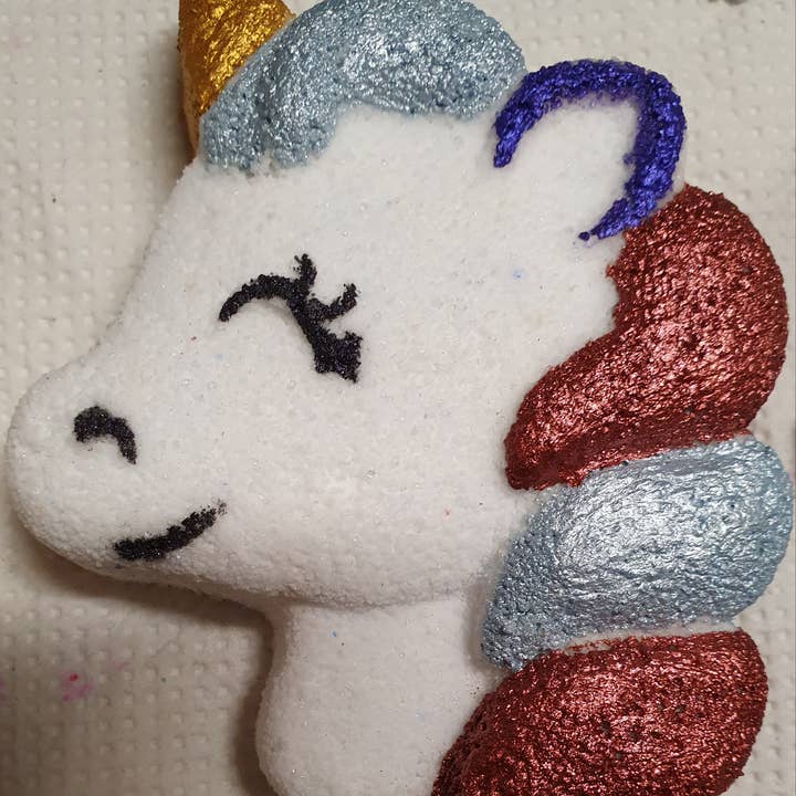 unicorn bath bomb for wholesale by Lilybell Aromas