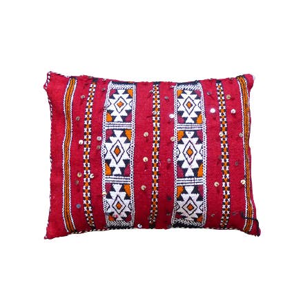 Mazir Décoration – Engroshandel Stolehynde – Marokkansk Rød Kilim Pude