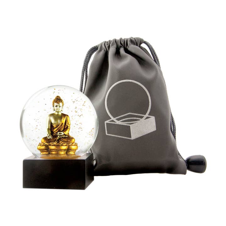 CoolSnowGlobes - Wholesale Snow globe - Buddha-to-Go Gold Snow Globe: Set of 120