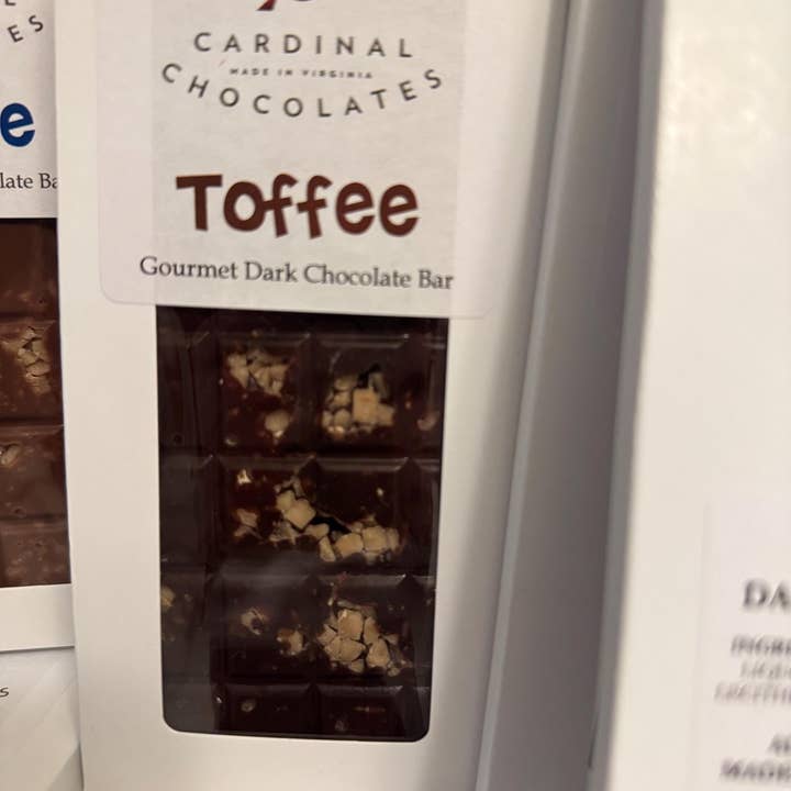 Cardinal Chocolates - Wholesale Chocolate Bar - Gourmet Toffee Chocolate Bar in Milk or Dark Chocolate2