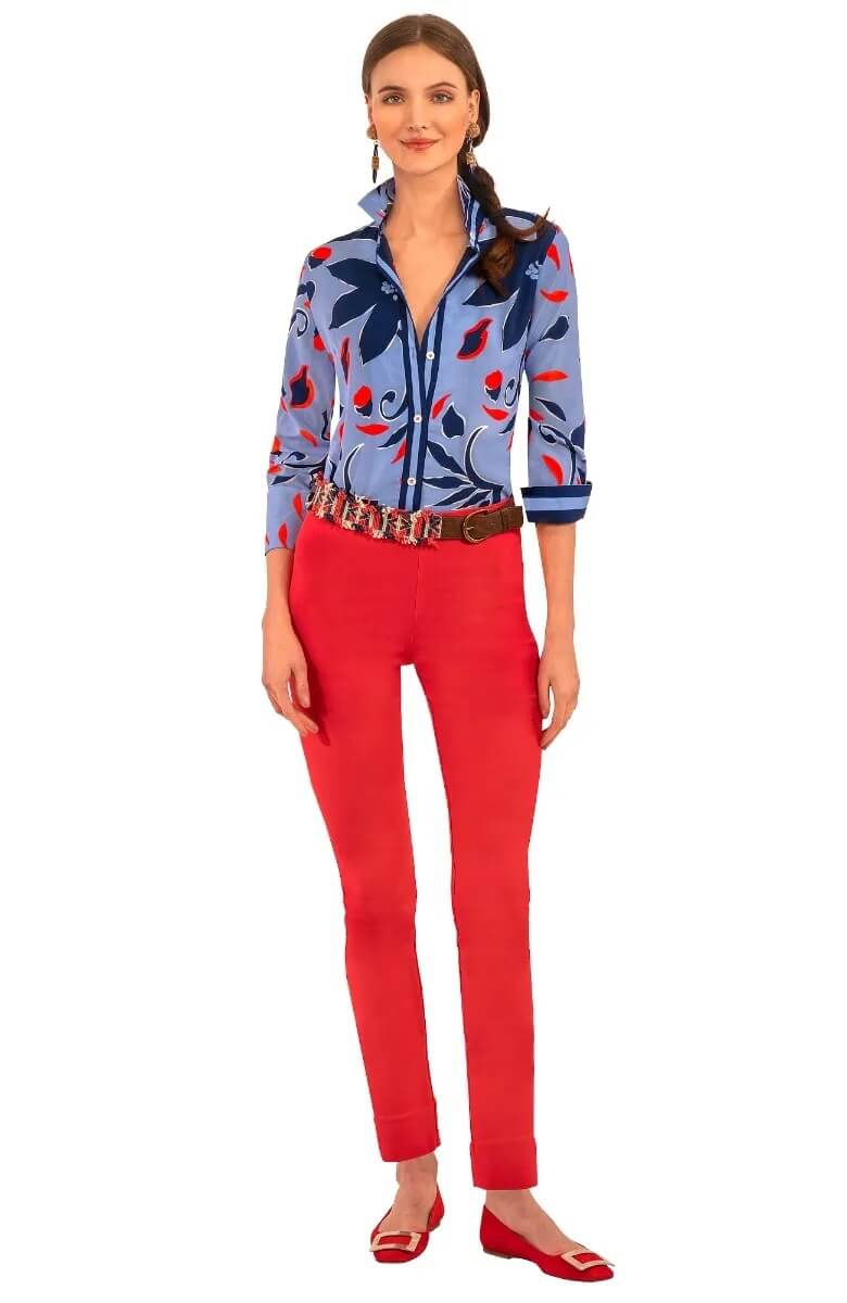 Gretchen Scott LLC - Venta al por mayor Camisa con botones - Mujer - Camisa de Novio - Floración Completa15