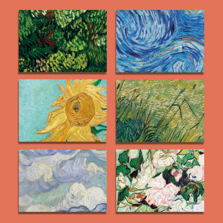 Bookishly - Wholesale Postcard Set - Vincent Van Gogh Postcard Set of 6 | Art Gallery Gift