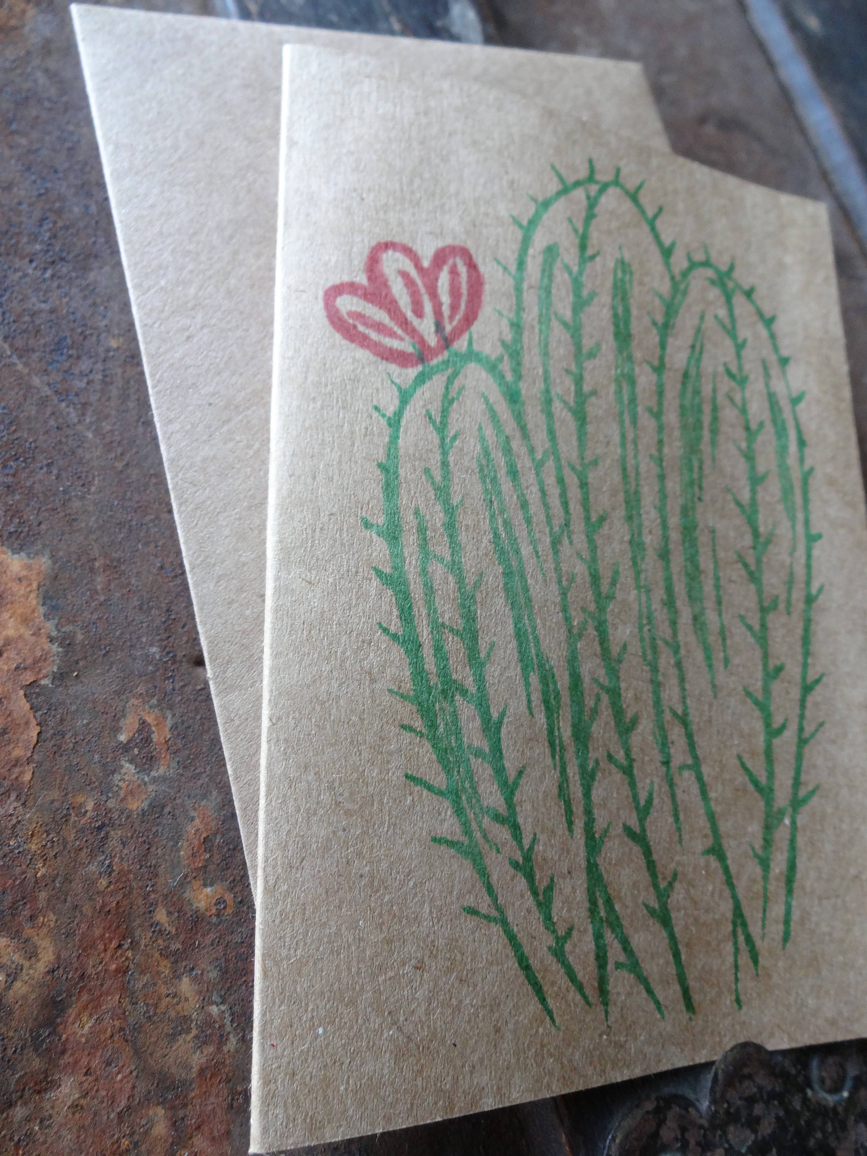 The Foxes Tail - Wholesale Love Card - Love From... Cactus Handmade Note Card10