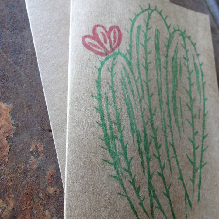 The Foxes Tail - Wholesale Love Card - Love From... Cactus Handmade Note Card10