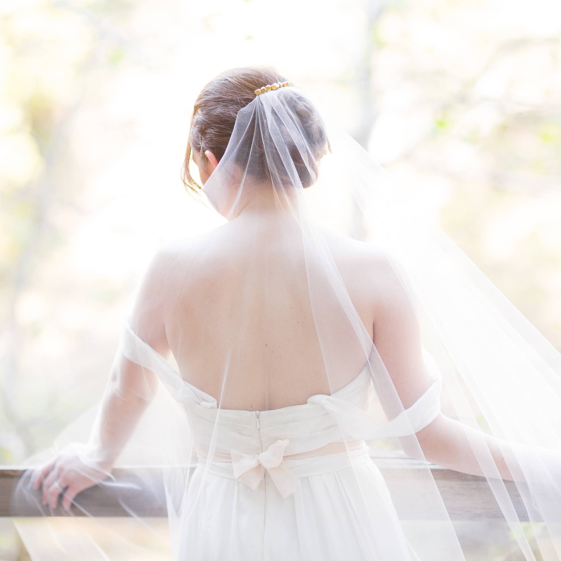 Bespoke Bridal - Wholesale Veil - Women's - Orchid Single Tier Chapel Veil3