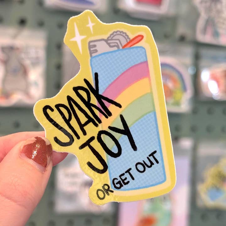 Provoca alegría o lárgate - Encendedor de chasquido | Pegatina de vinilo - Adhesivo resistente a la intemperie para venta al por mayor de The Pleiadian Altar