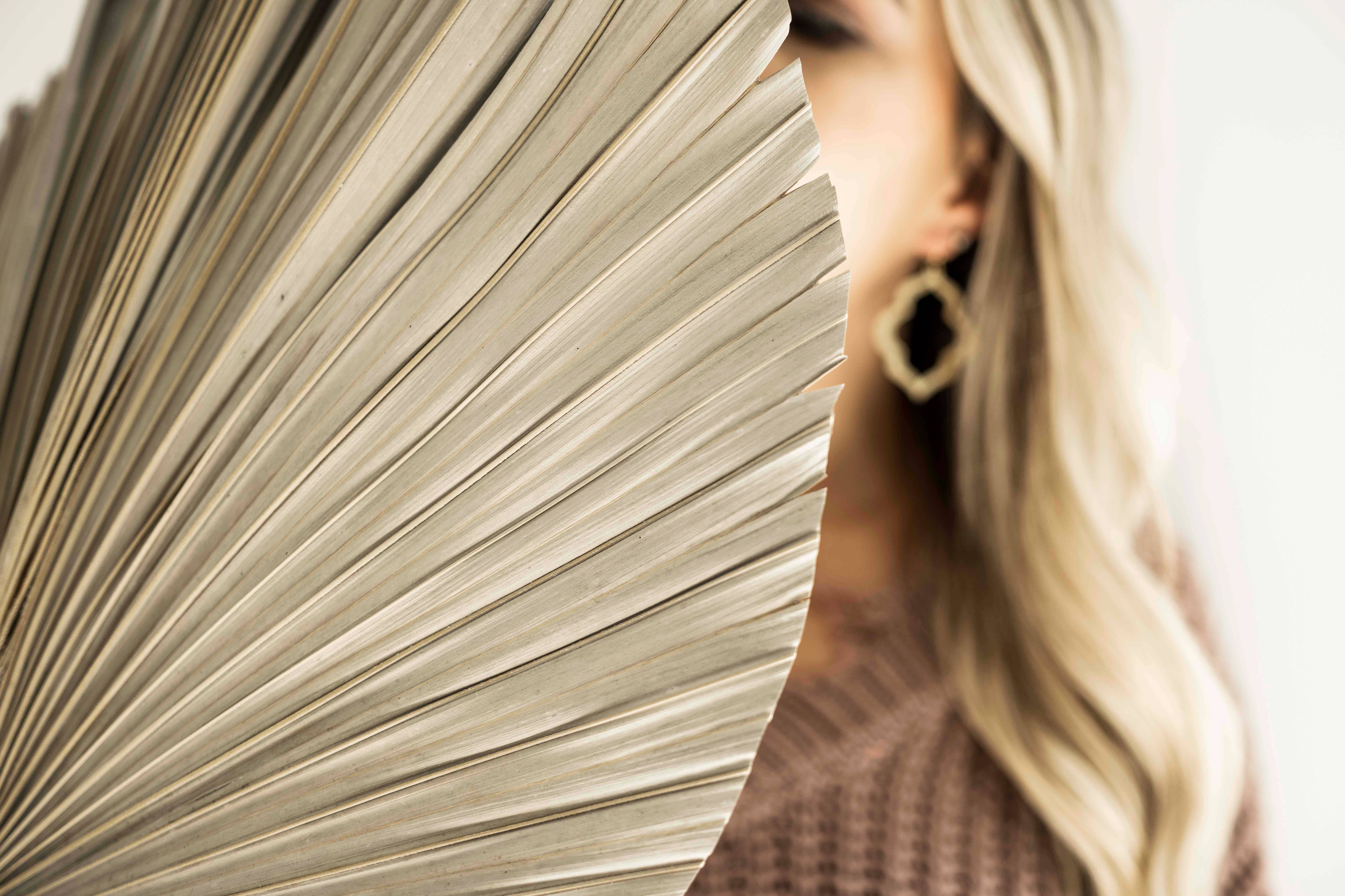 The Blooming Palm – wholesale Decal – Party decorations – Palm Leaves, Large Dried Trimmed Organic Tropical Dried Fan23