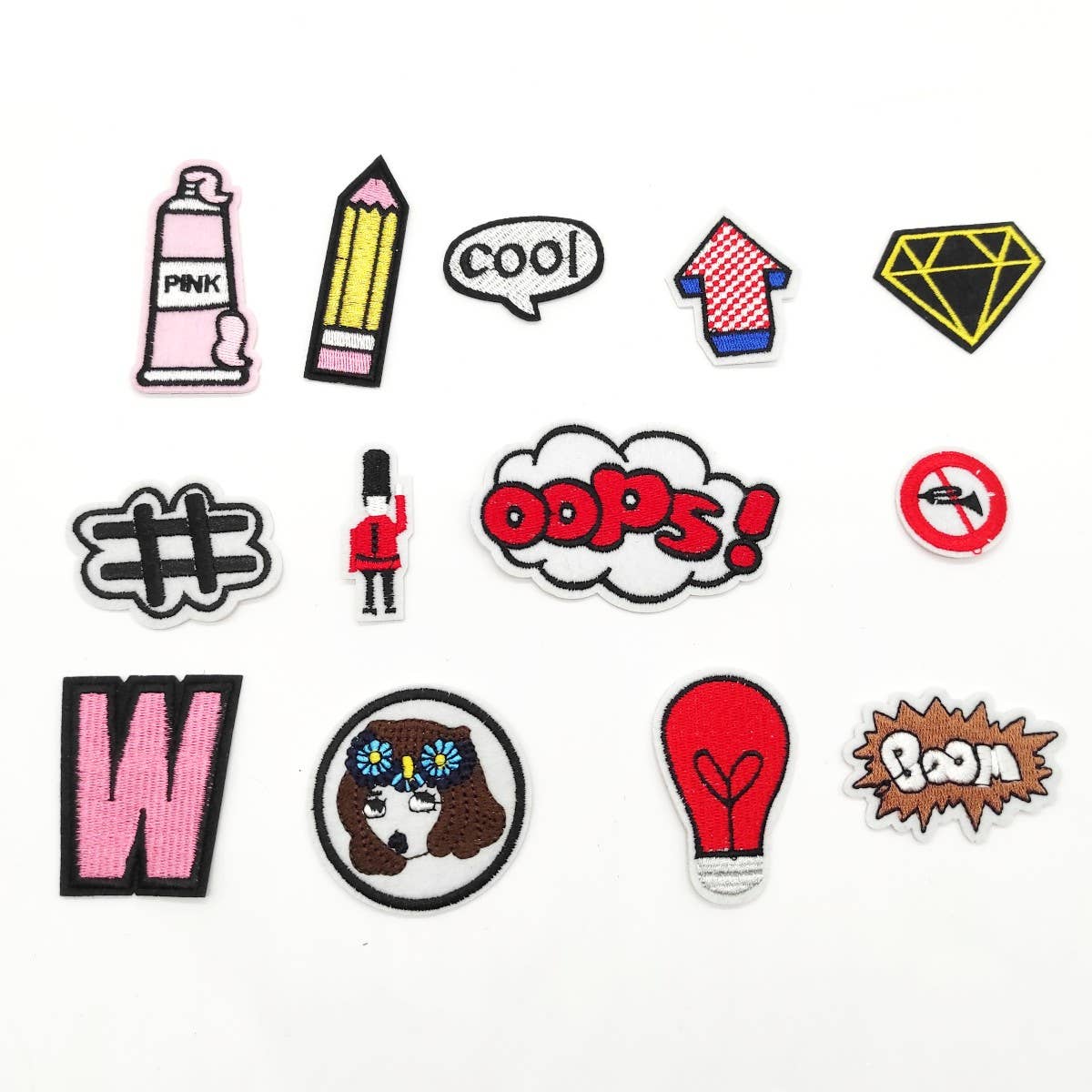 CARALI / MYC Paris - Wholesale Patch - 500pcs - Iron-On Fabric Patches - Random Designs6