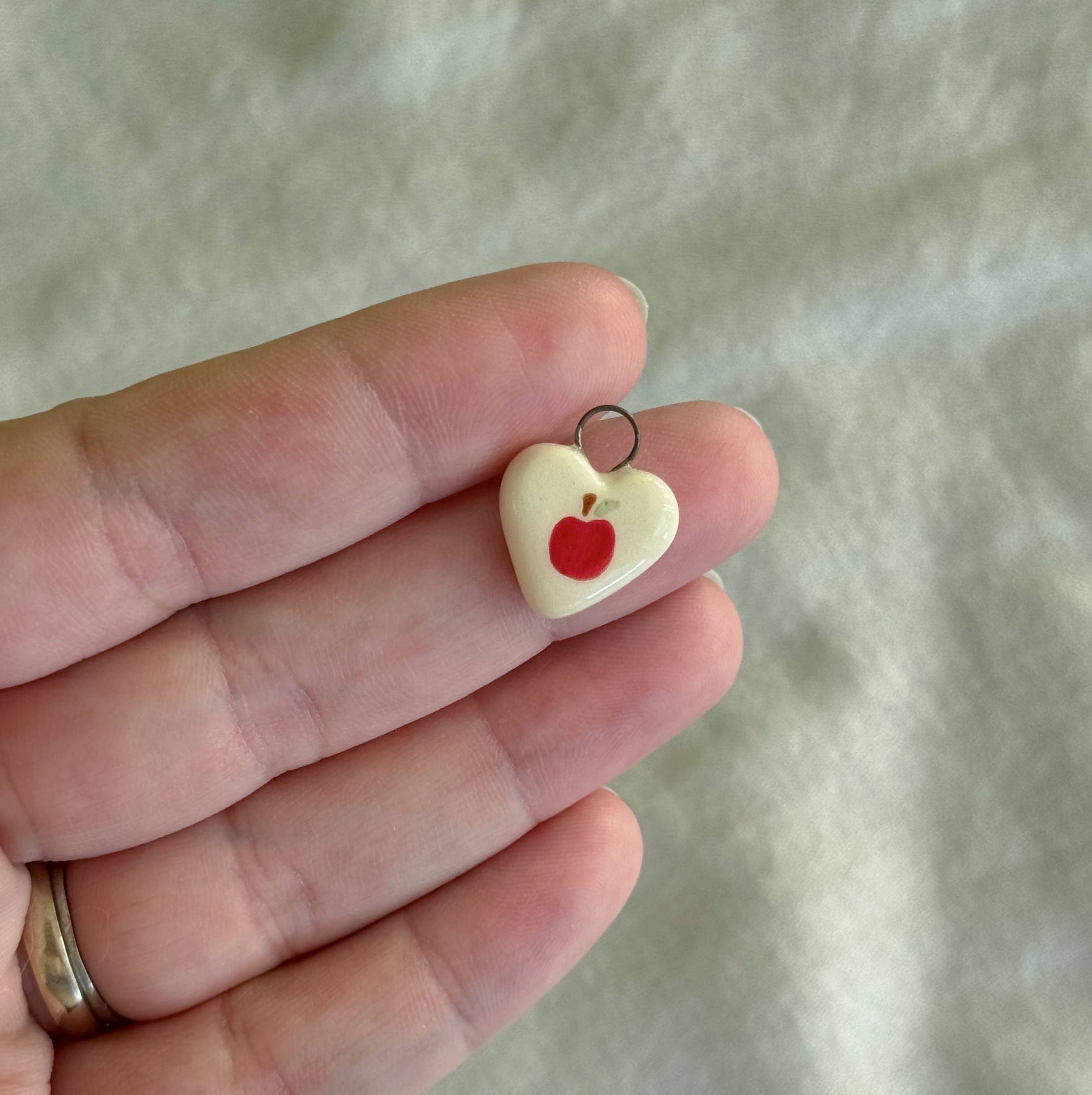 Terra Clay Co. - Wholesale Individual Charm/Pendant - Tiny Fruit Porcelain Charm4