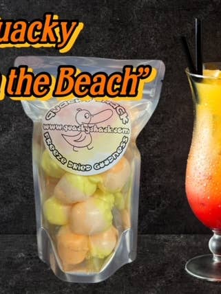Kwakke seks op het strand Gevriesdroogde Taffy met zout water voor wholesale door Quacky Shack Freeze Dried Candy