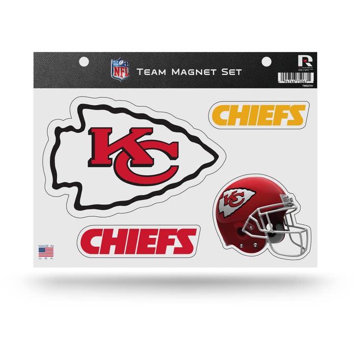 Rico Industries - Wholesale Magnet - NFL Kansas City Chiefs Team Magnet Set