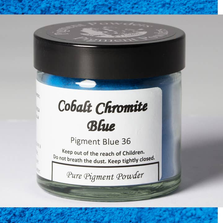 Kobolt Chromite Blå Pure Pigment Pulver (60ml) for engroshandel hos A J Ludlow