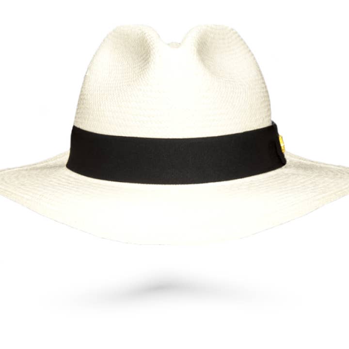 ADJUSTABLE SIZE FINE PANAMA HAT 'VERSATILE WHITE' ROLLABLE PREMIUM for wholesale by La Marqueza LTD