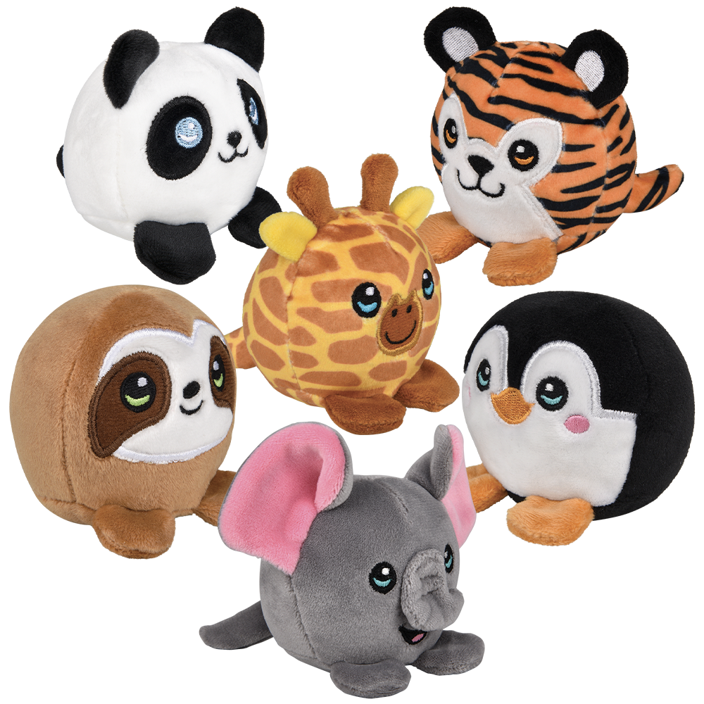 The Toy Network - Wholesale Stuffed/Plush Toy - Kids & Baby - (T) TUMBLE TYKES ZOO ASSORTMENT 12CT1