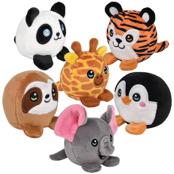 The Toy Network - Wholesale Stuffed/Plush Toy - Kids & Baby - (T) TUMBLE TYKES ZOO ASSORTMENT 12CT1