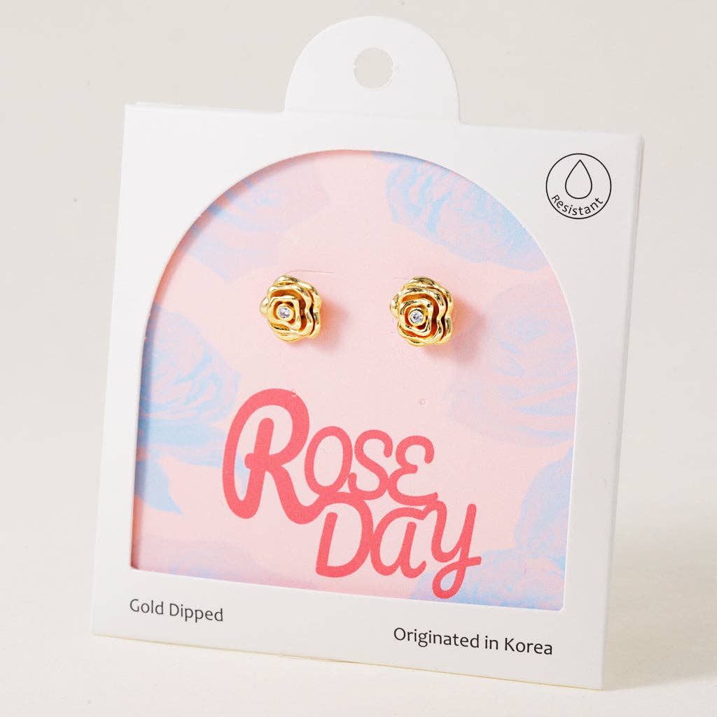 INKI STUDIO - Vente Clous d'oreille - Rosie Rose, Boucle d'oreille0