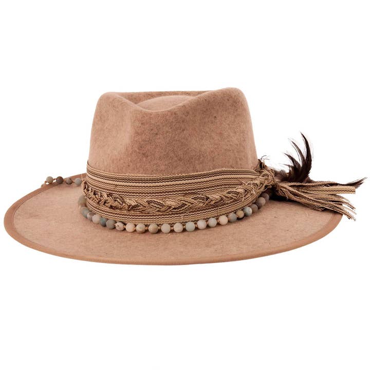 American Hat Makers - Wholesale Fedora - Women's - Tear Drop Wool Felt Hat - Style Moonshine