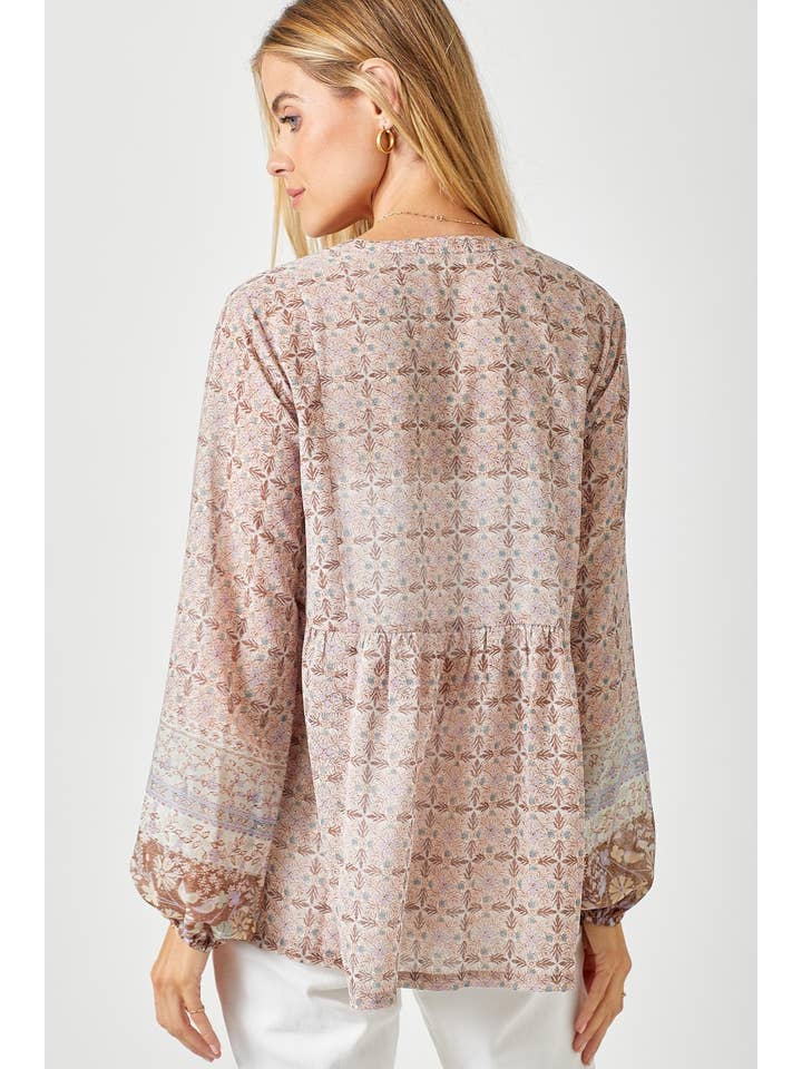 Mystree - Wholesale Blouse - Women's - 60521 Printed Peasant Blouse13