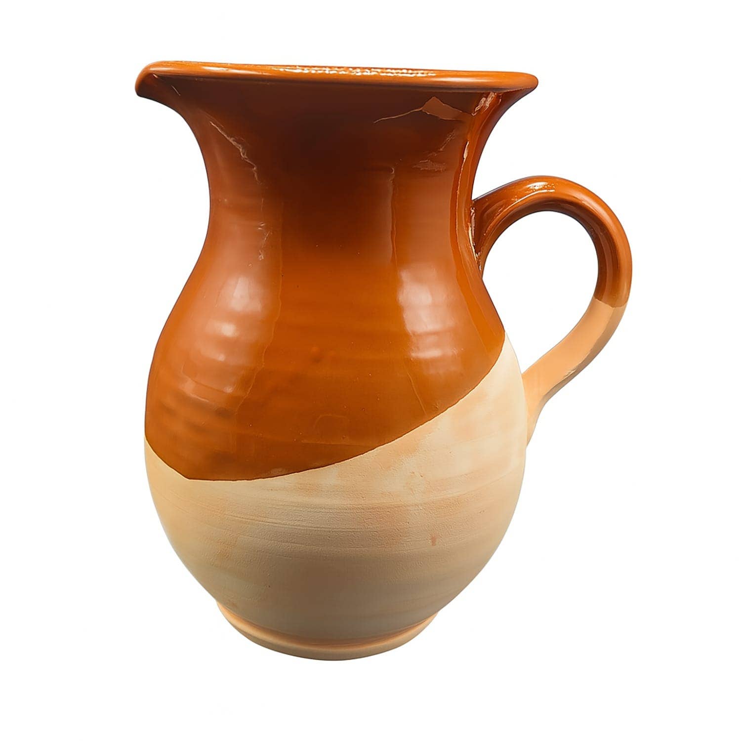 Etnico del Mondo - Wholesale Carafe - Handcrafted Glazed Terracotta Pitcher Rustic Style0