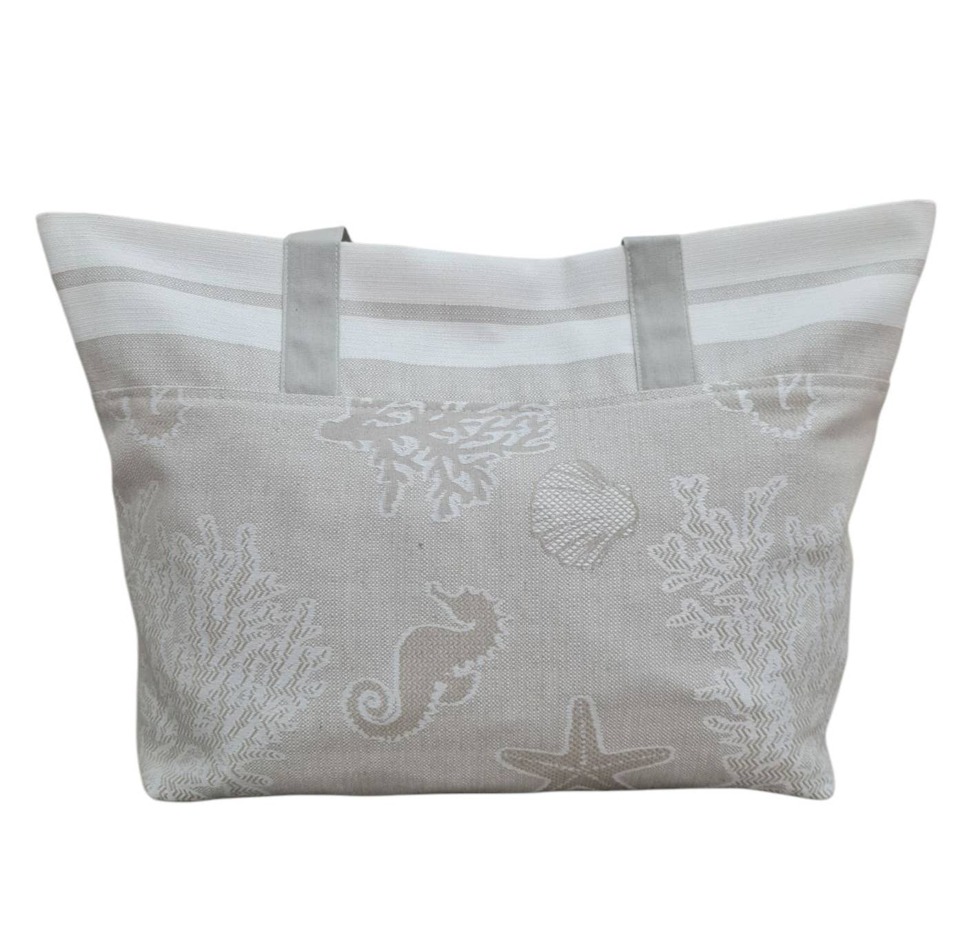 Lunaria Lab - Vente Sac de plage - Sac de Plage en Coton Déperlant Beige2