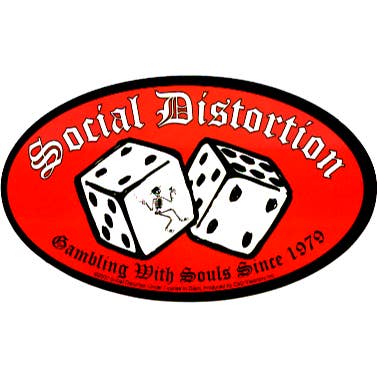 Square Deal Recordings & Supplies - Wholesale Sticker - Sticker - Social Distortion - Gambling with Souls