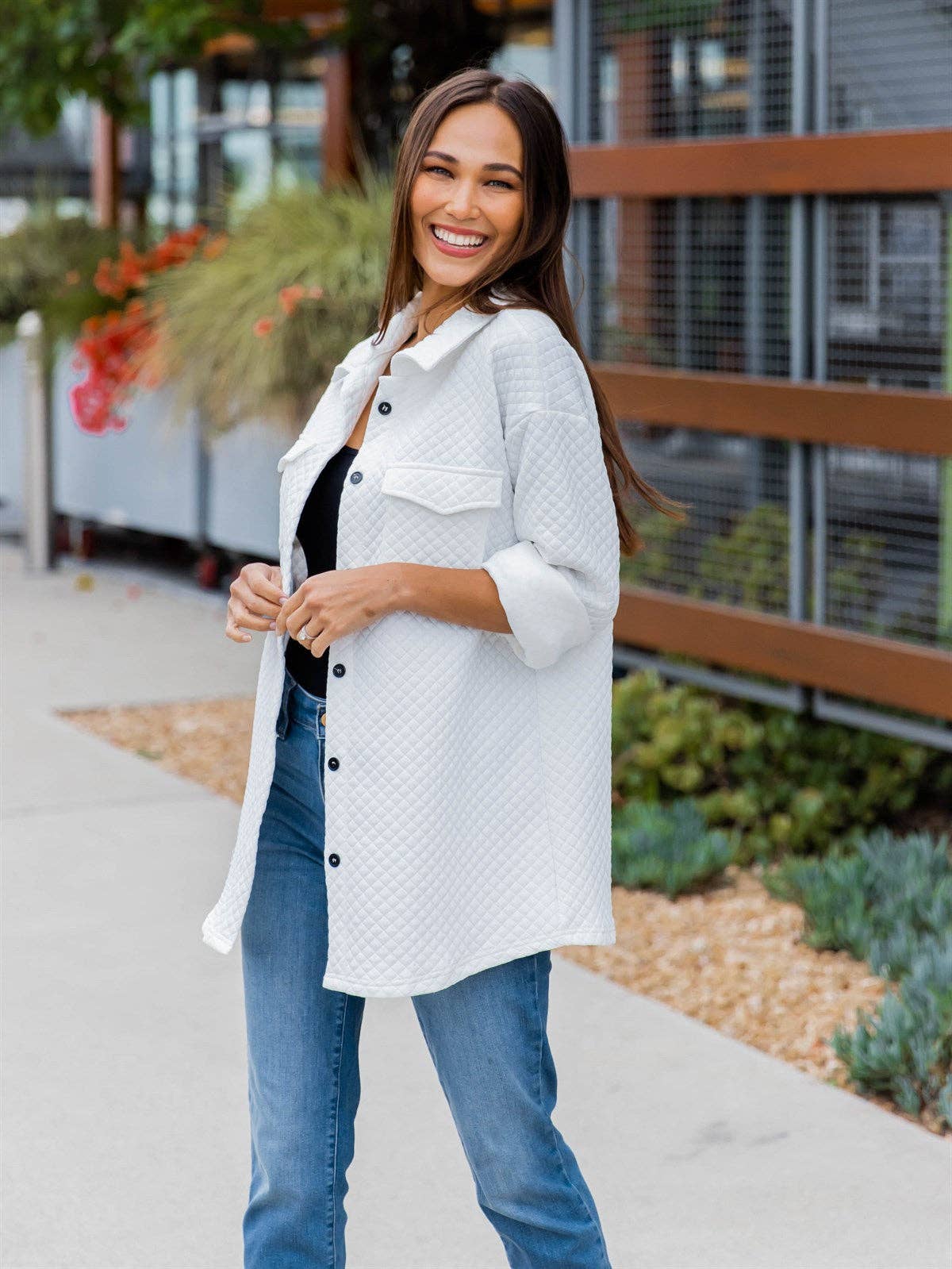 Tickled Teal - Wholesale Shirt Jacket/Shacket - Women's - Quilted Shacket6