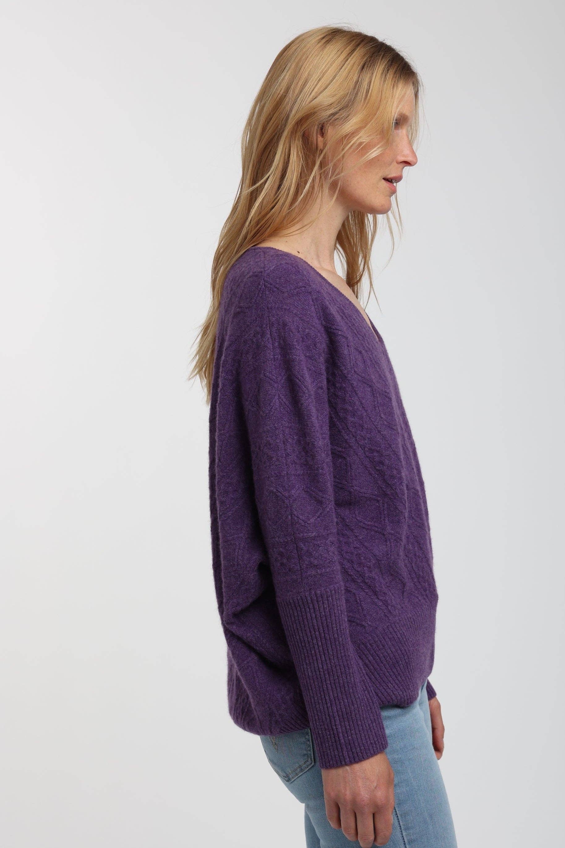 QUINN - Wholesale Knit Sweater - Women's - Cashmere Kendall Oversized Sweater2