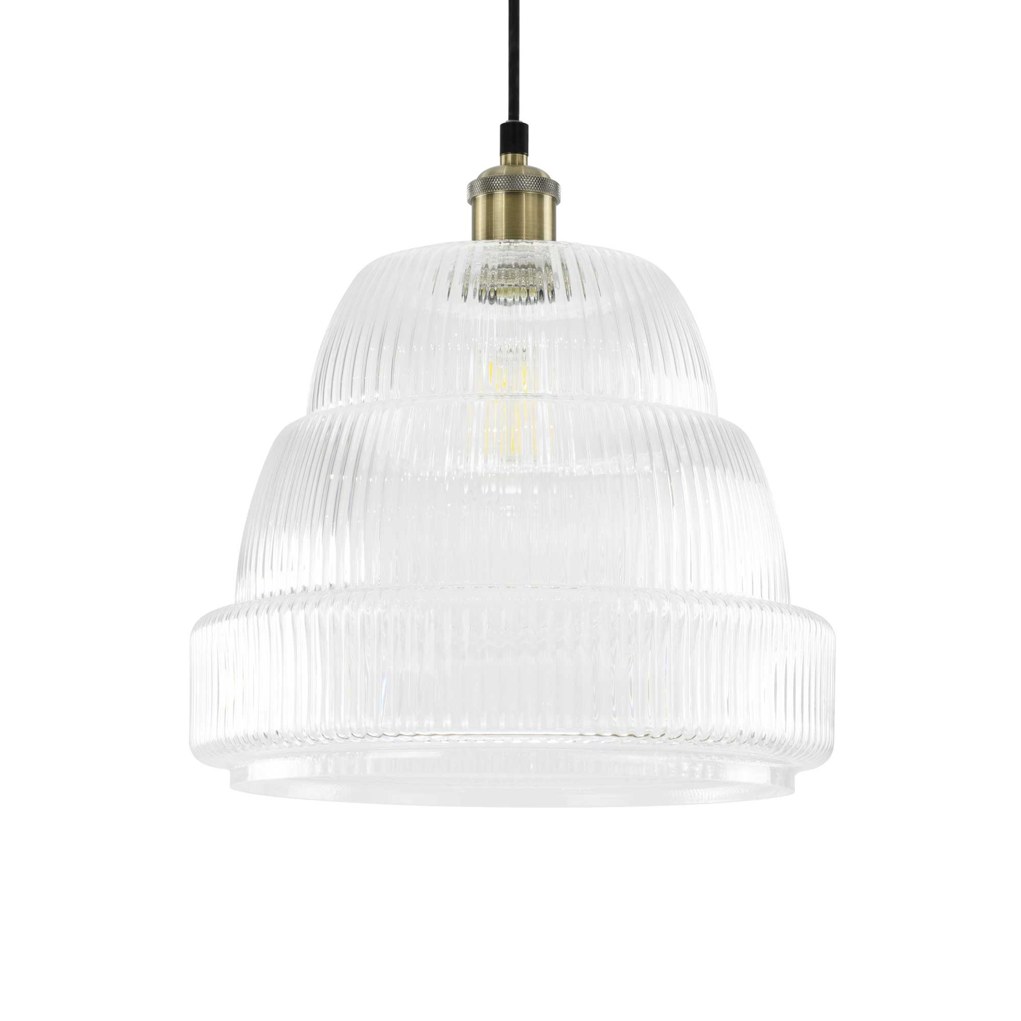 C-Création - Wholesale Kroonluchter/hangend licht - Gekleurd geribbeld glazen hanglamp Chani6