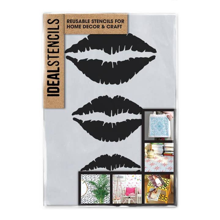 Lips Stencil for wholesale by Ideal Stencils